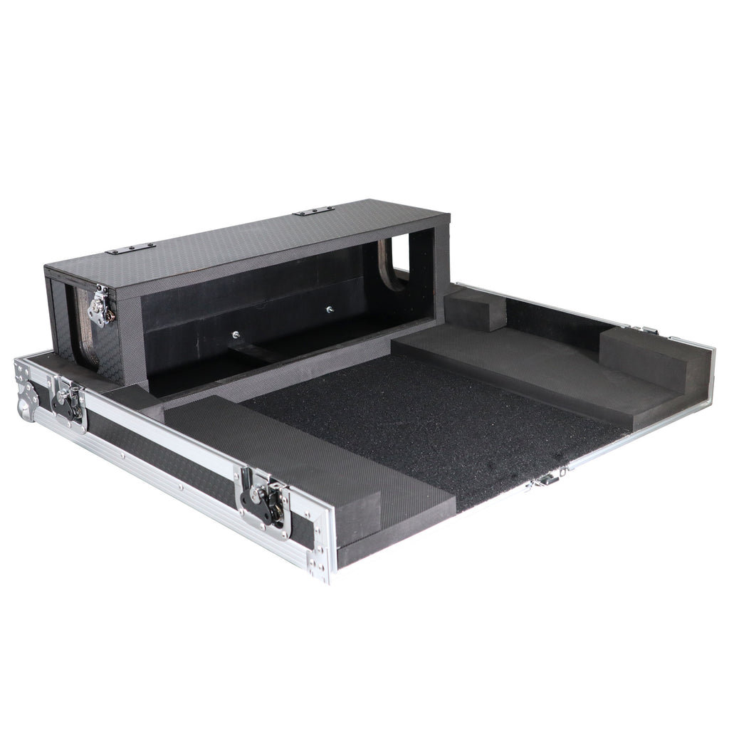 ATA Digital Audio Mixer Flight Case for Behringer X32 Compact Console with Doghouse compartment and Caster wheels