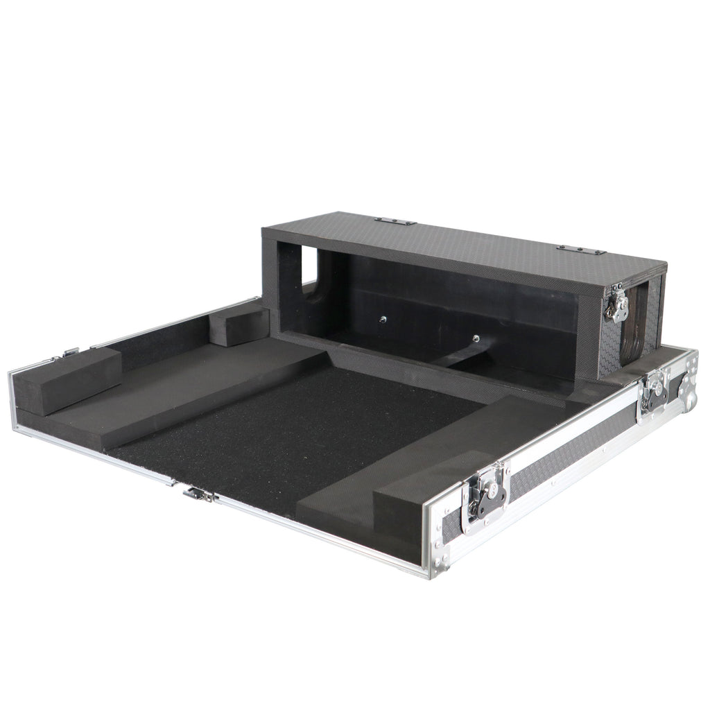 ATA Digital Audio Mixer Flight Case for Behringer X32 Compact Console with Doghouse compartment and Caster wheels