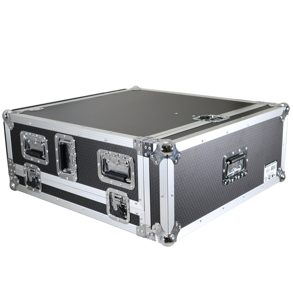 ATA Digital Audio Mixer Flight Case for Behringer X32 Compact Console with Doghouse compartment and Caster wheels