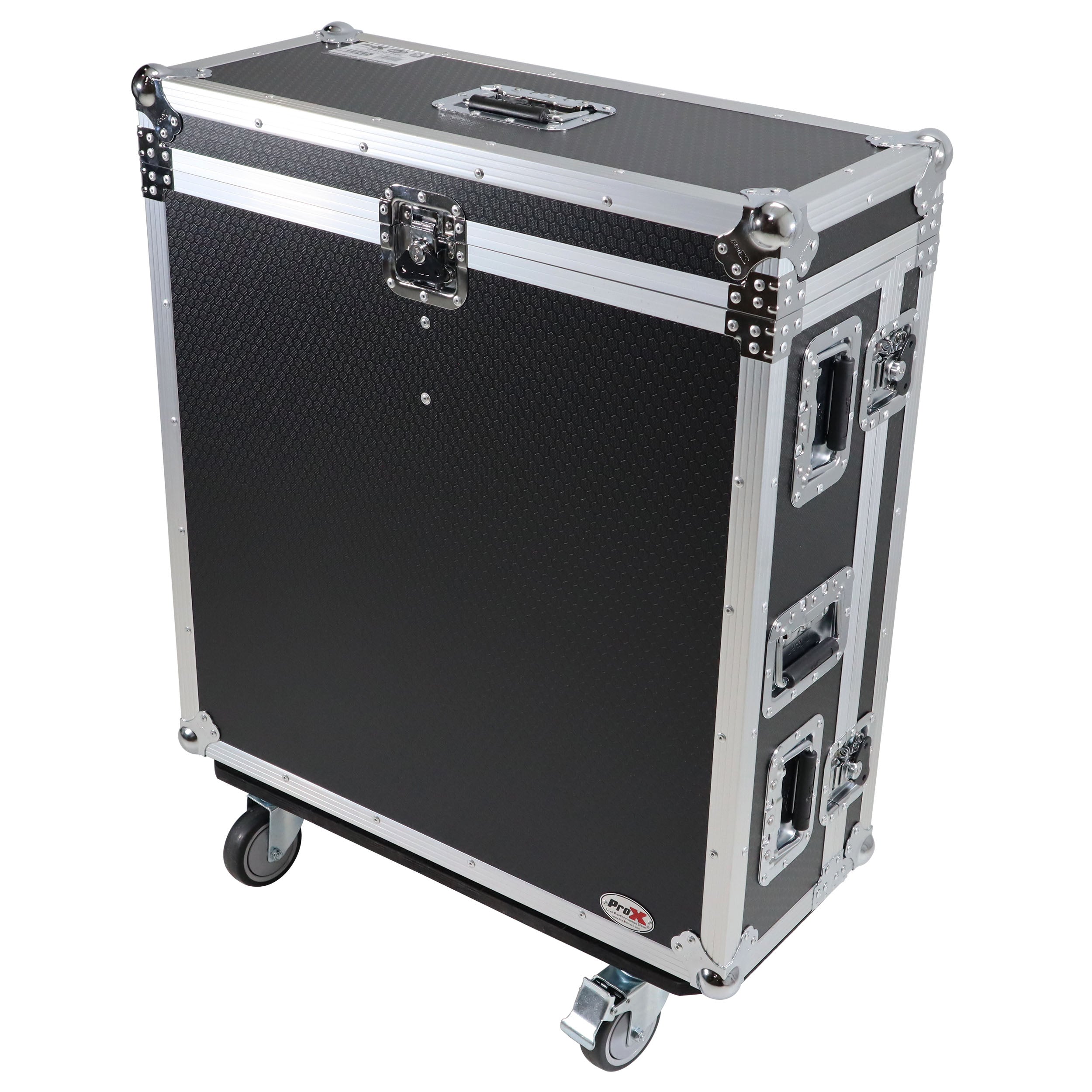ATA Digital Audio Mixer Flight Case for Behringer X32 Compact Console with Doghouse compartment and Caster wheels