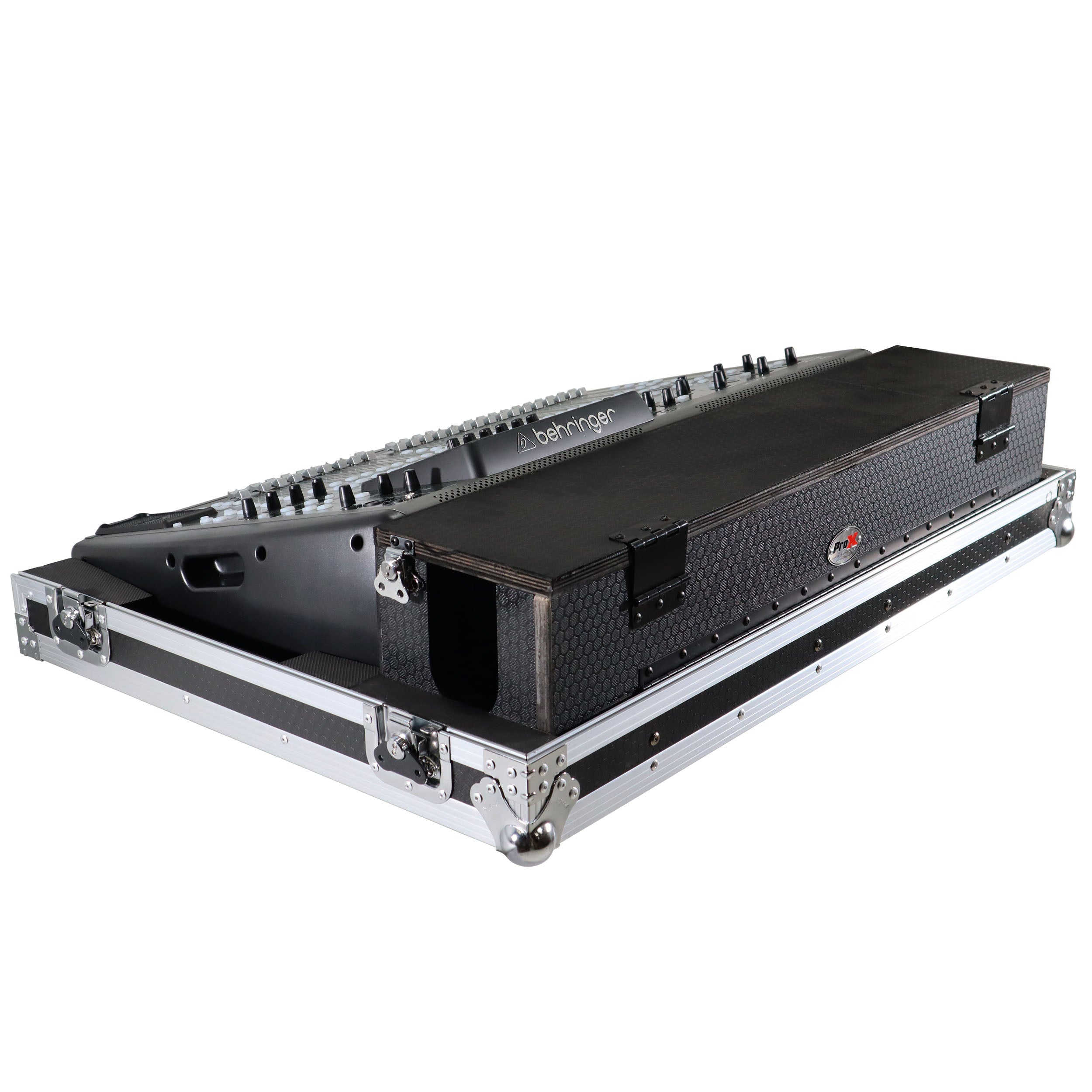 ATA Digital Audio Mixer Flight Case for Behringer X32 Console with Doghouse compartment and Caster wheels