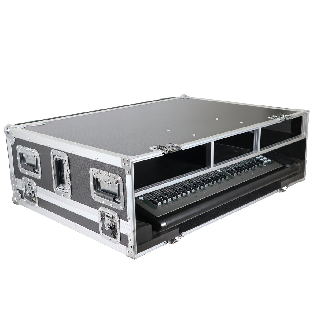 ATA Digital Audio Mixer Flight Case for Behringer X32 Console with Doghouse compartment and Caster wheels