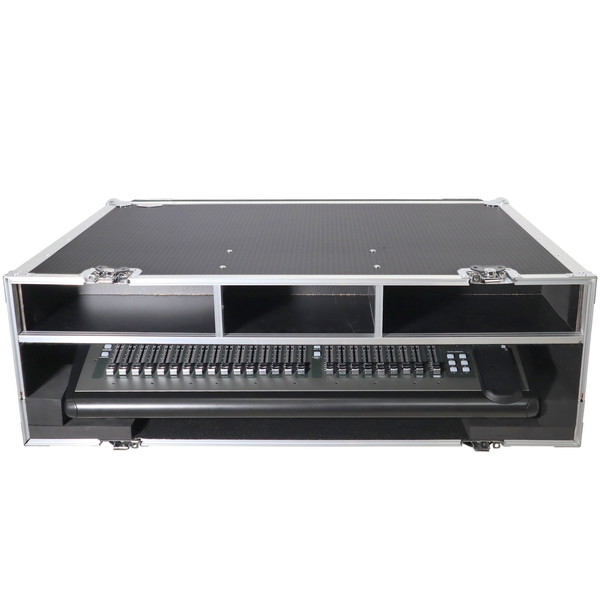 ATA Digital Audio Mixer Flight Case for Behringer X32 Console with Doghouse compartment and Caster wheels