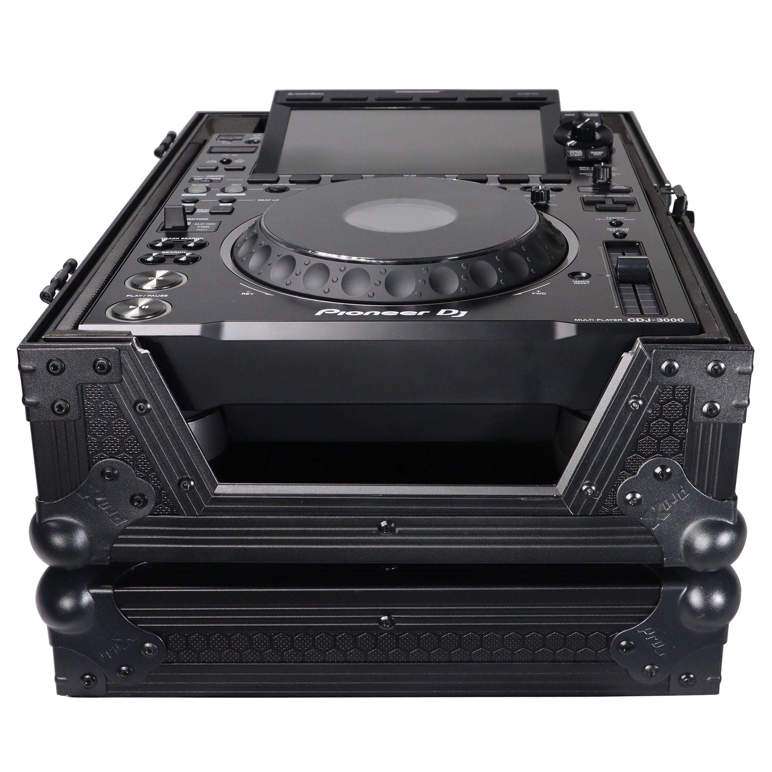 Flight Case for Pioneer CDJ-3000 DJS-1000 Denon SC6000 PRIME Large Format CD-Media Player Black on Black