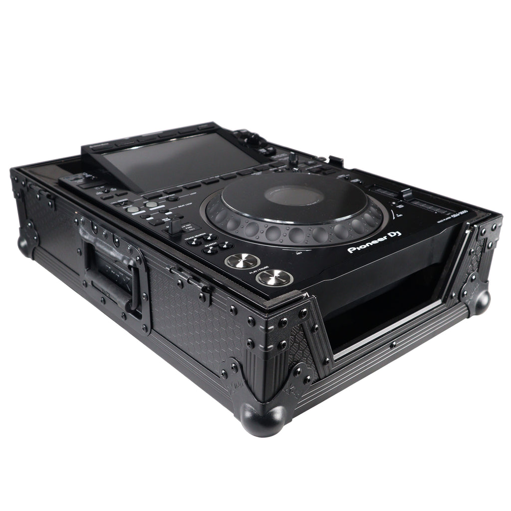 Flight Case for Pioneer CDJ-3000 DJS-1000 Denon SC6000 PRIME Large Format CD-Media Player Black on Black
