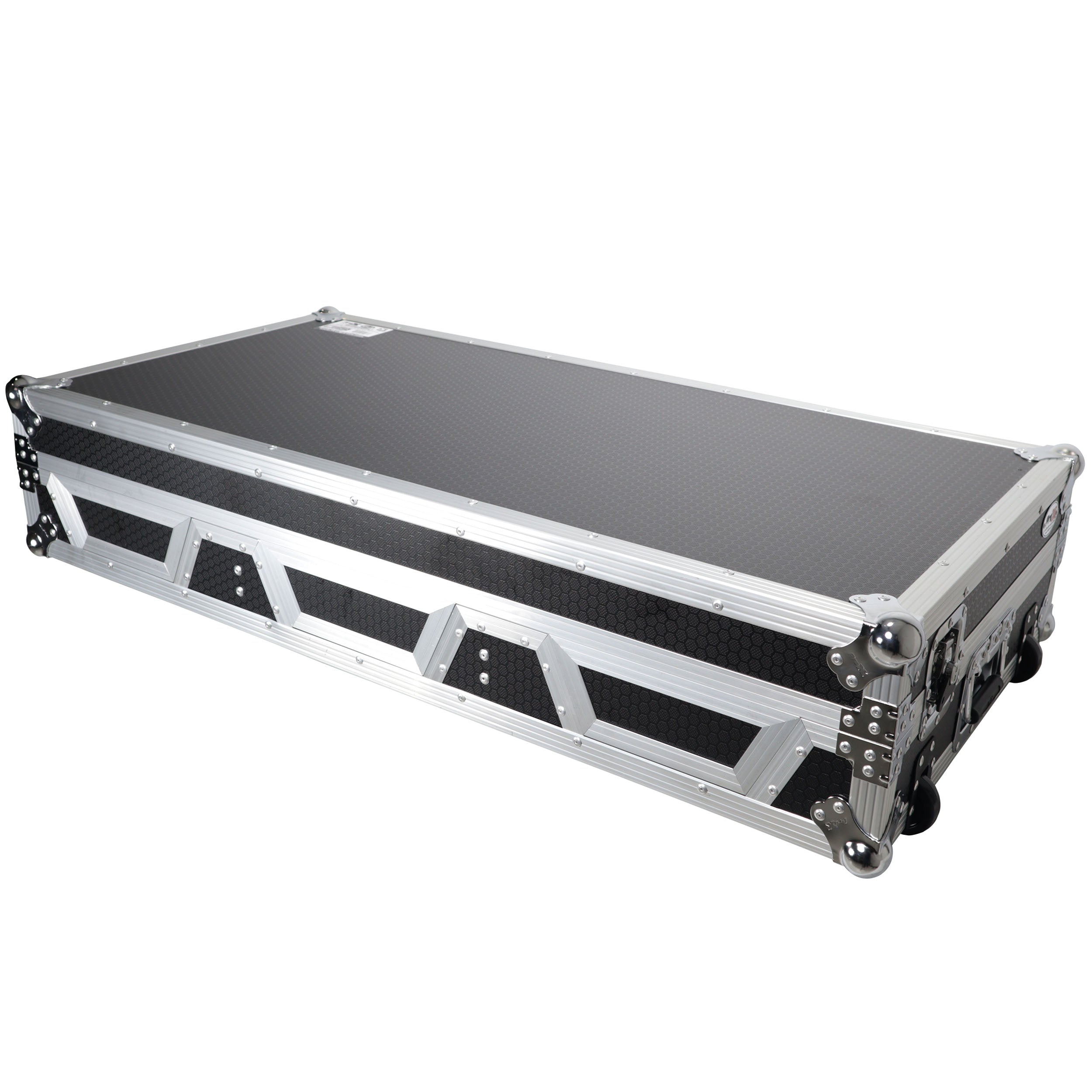 Flight Case DJ Coffin for Pioneer Mixer DJM-900NXS2  and 2 CDJ-3000 W-Wheels and Laptop Shelf