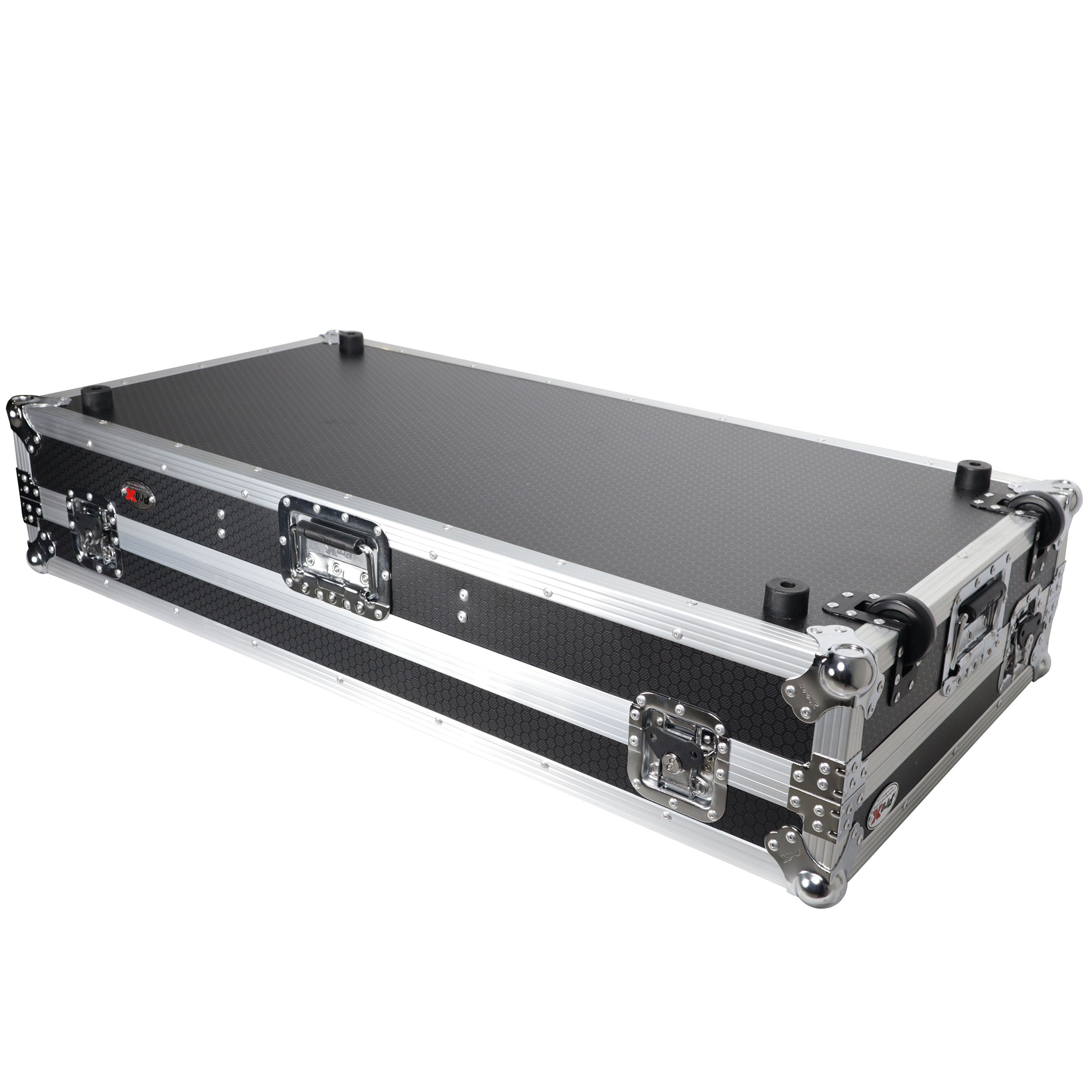 Flight Case DJ Coffin for Pioneer Mixer DJM-900NXS2  and 2 CDJ-3000 W-Wheels and Laptop Shelf