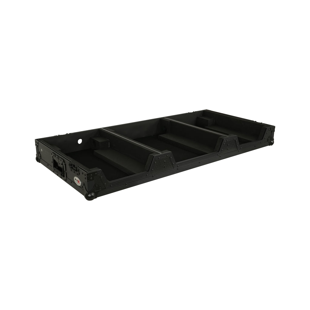 Fits 2x Pioneer CDJ 3000X Case / Pioneer DJM V10 / A9 Mixer All Black and Low profile Wheels