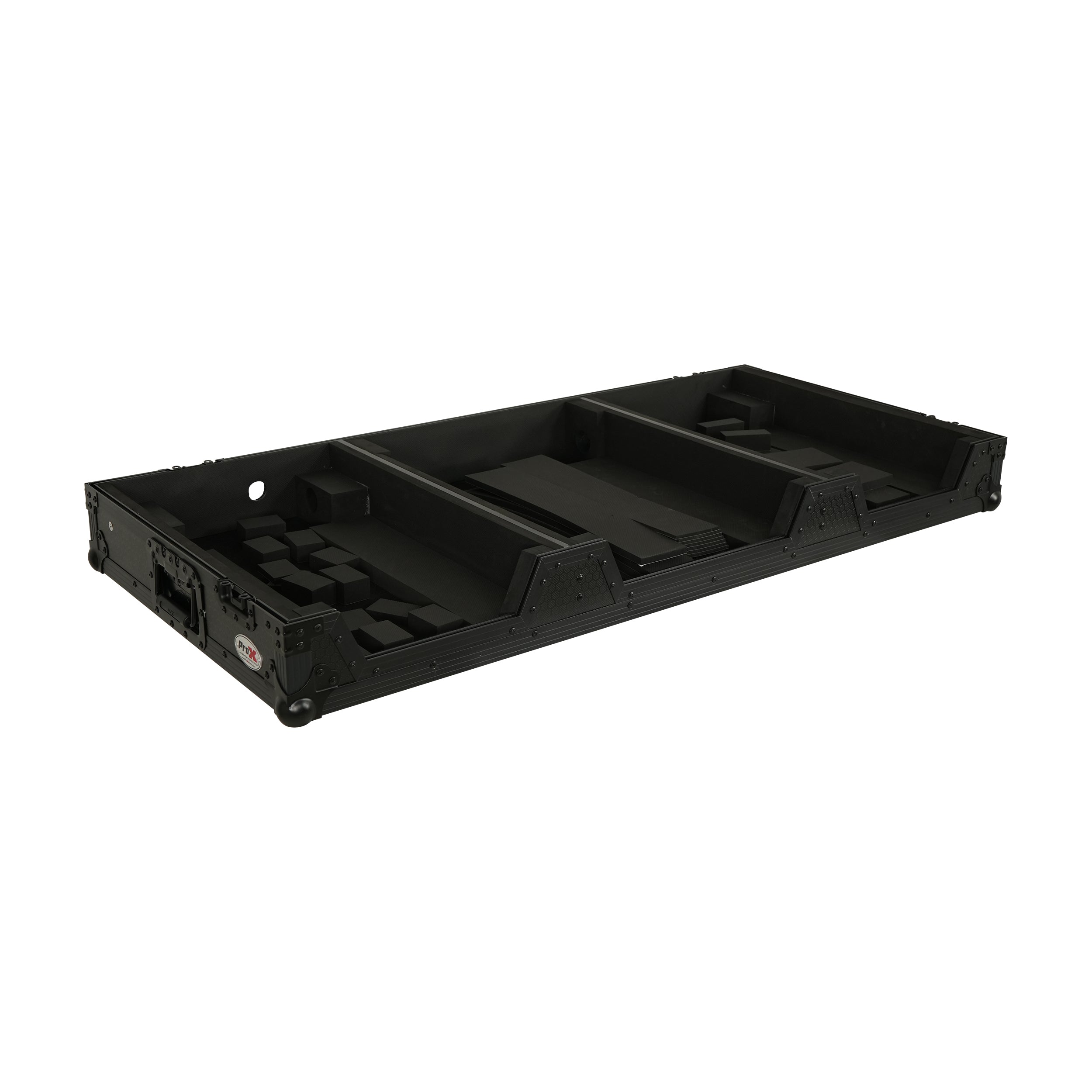 Fits 2x Pioneer CDJ 3000X Case / Pioneer DJM V10 / A9 Mixer All Black and Low profile Wheels