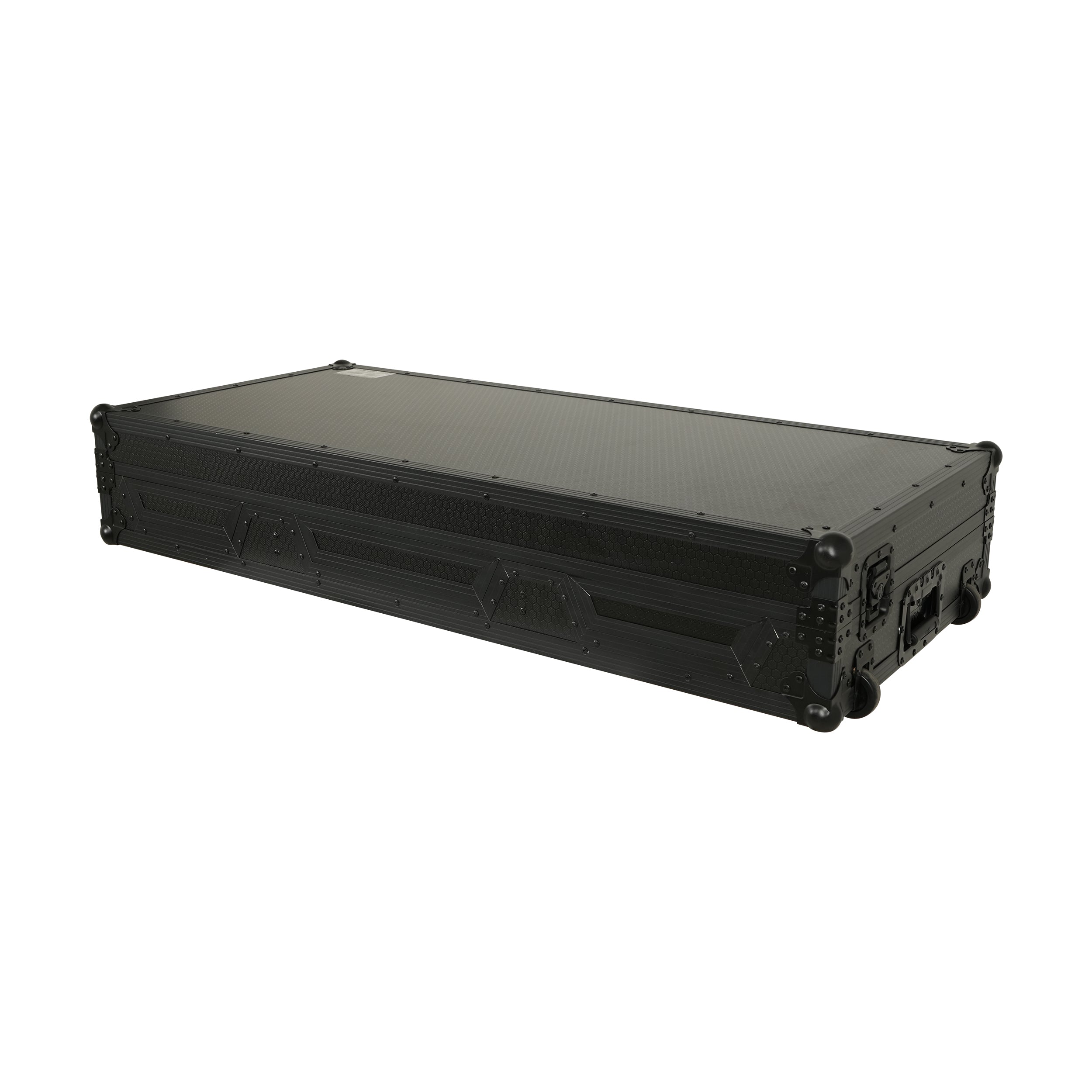 Fits 2x Pioneer CDJ 3000X Case / Pioneer DJM V10 / A9 Mixer All Black and Low profile Wheels
