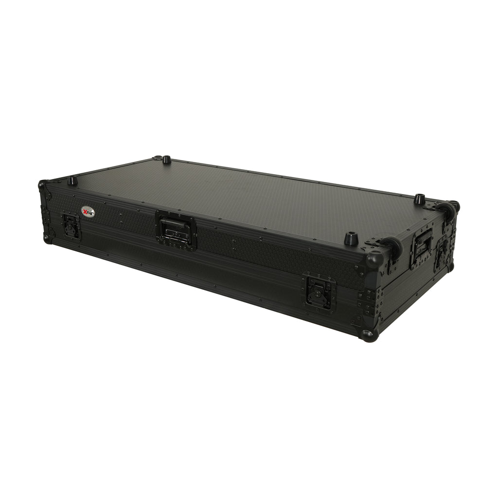 Fits 2x Pioneer CDJ 3000X Case / Pioneer DJM V10 / A9 Mixer All Black and Low profile Wheels
