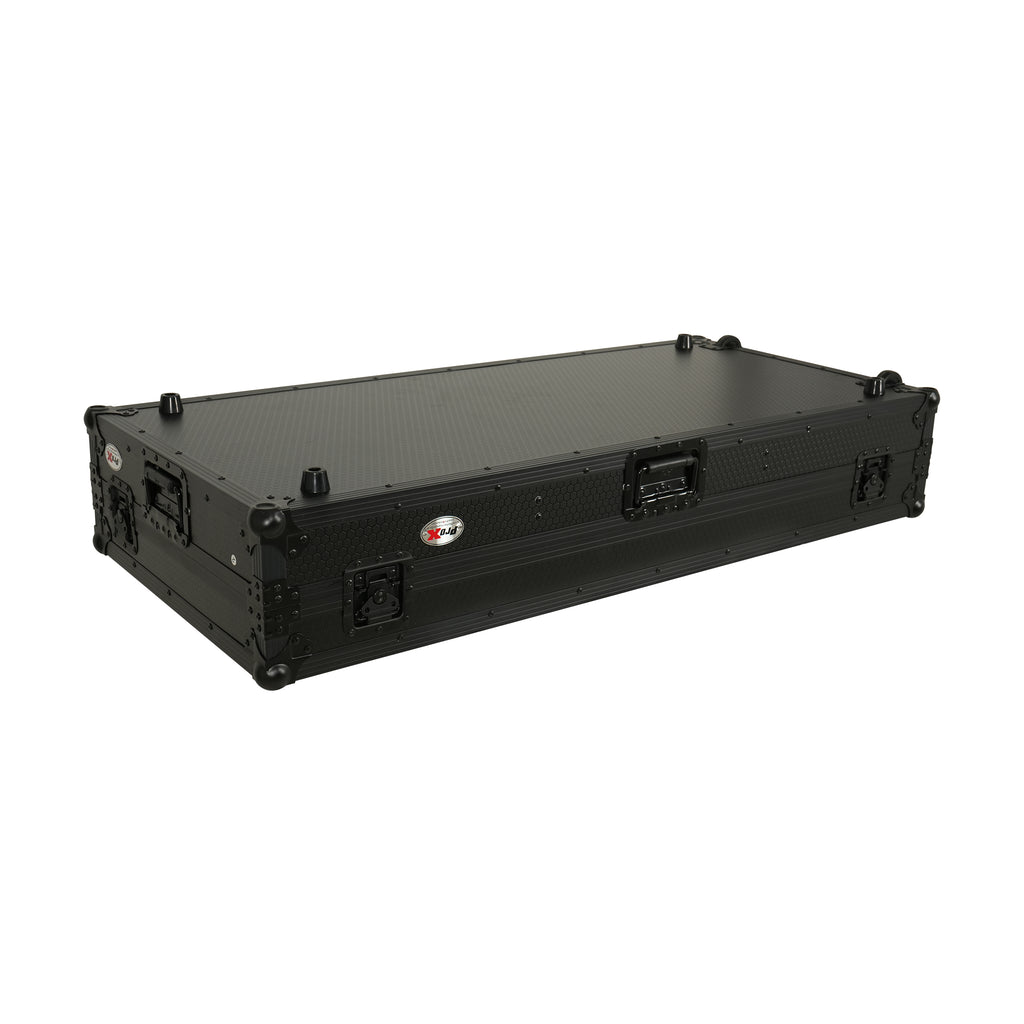 Fits 2x Pioneer CDJ 3000X Case / Pioneer DJM V10 / A9 Mixer All Black and Low profile Wheels
