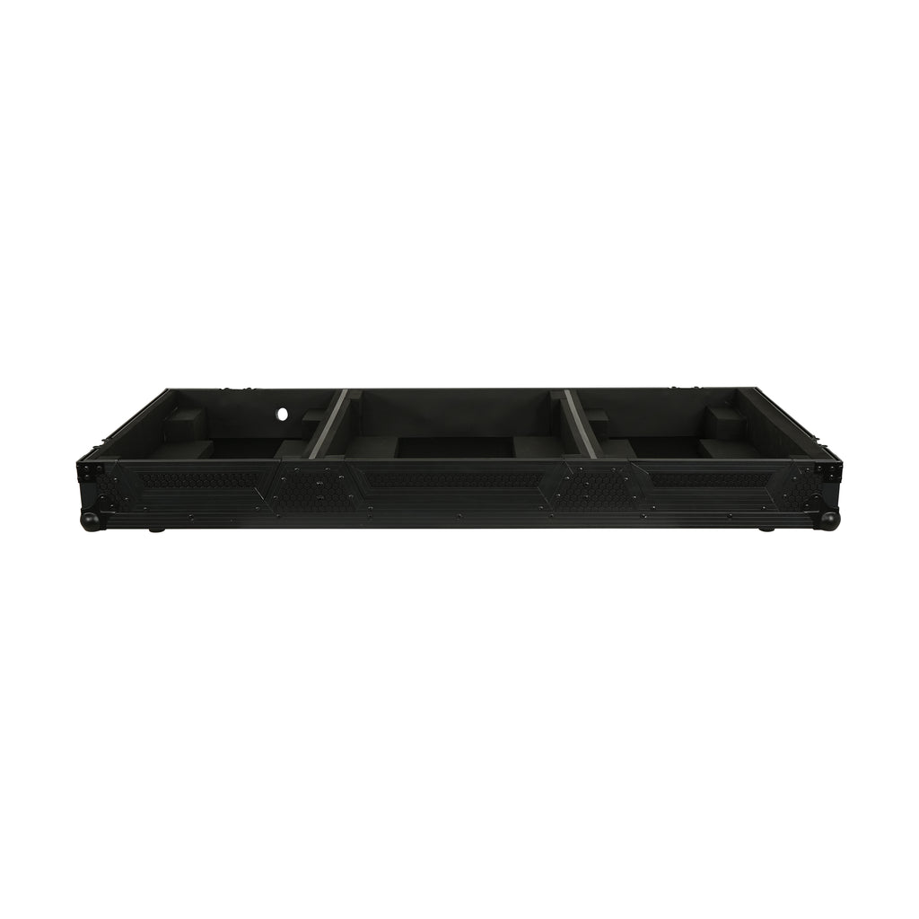 Fits 2x Pioneer CDJ 3000X Case / Pioneer DJM V10 / A9 Mixer All Black and Low profile Wheels