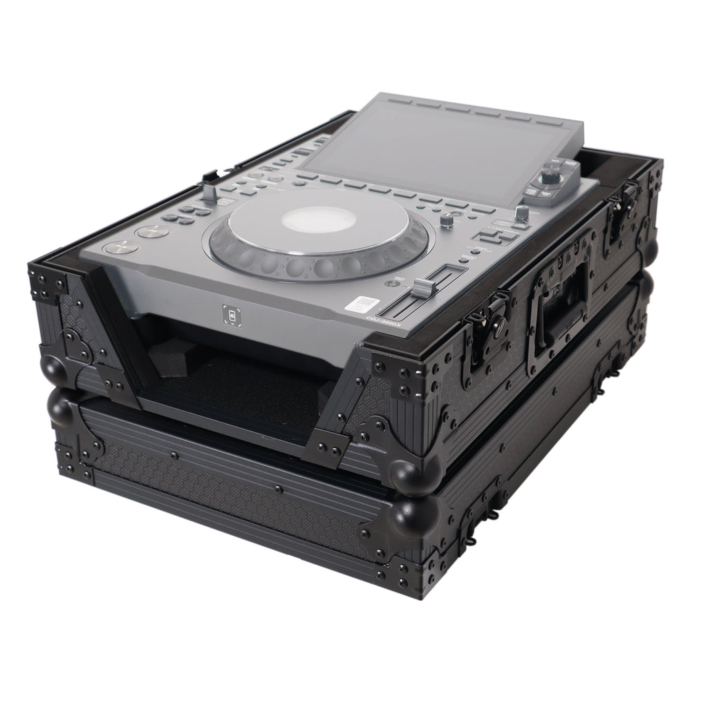 Black ATA Flight Case for AlphaTheta CDJ-3000X Pioneer  CDJ-3000 DJ Media Player with Heavy-Duty Protection