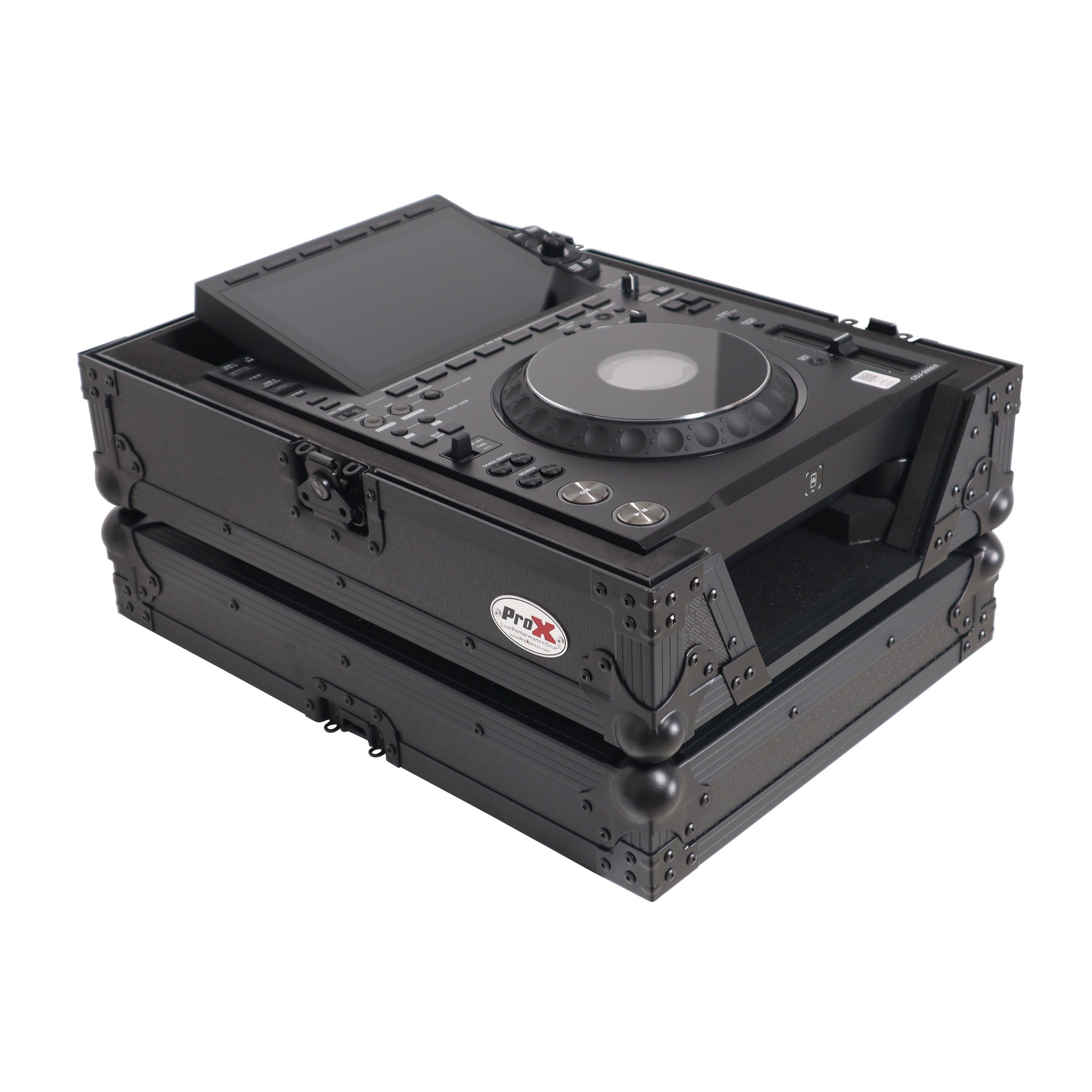 Black ATA Flight Case for AlphaTheta CDJ-3000X Pioneer  CDJ-3000 DJ Media Player with Heavy-Duty Protection