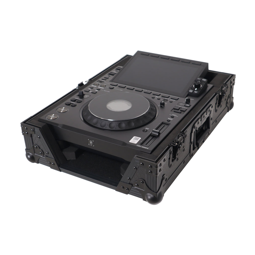 Black ATA Flight Case for AlphaTheta CDJ-3000X Pioneer  CDJ-3000 DJ Media Player with Heavy-Duty Protection