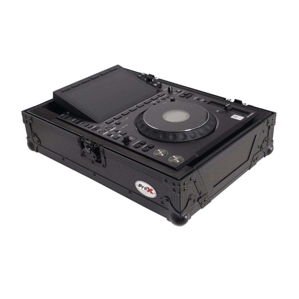 Black ATA Flight Case for AlphaTheta CDJ-3000X Pioneer  CDJ-3000 DJ Media Player with Heavy-Duty Protection
