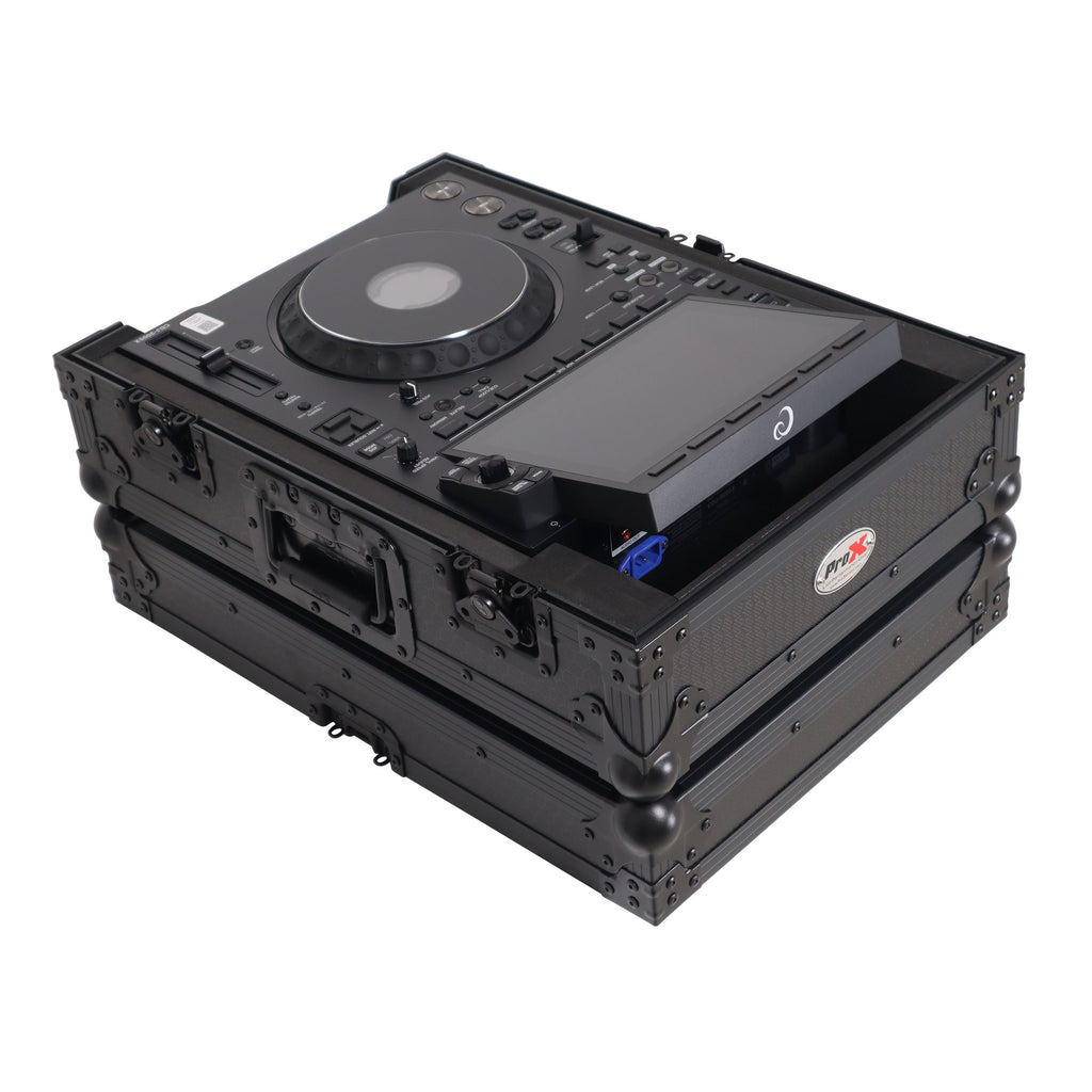 Black ATA Flight Case for AlphaTheta CDJ-3000X Pioneer  CDJ-3000 DJ Media Player with Heavy-Duty Protection