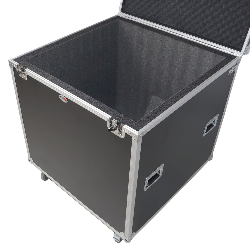 30" Mirror Ball Flight Road Case with wheels and Stay open hinge door