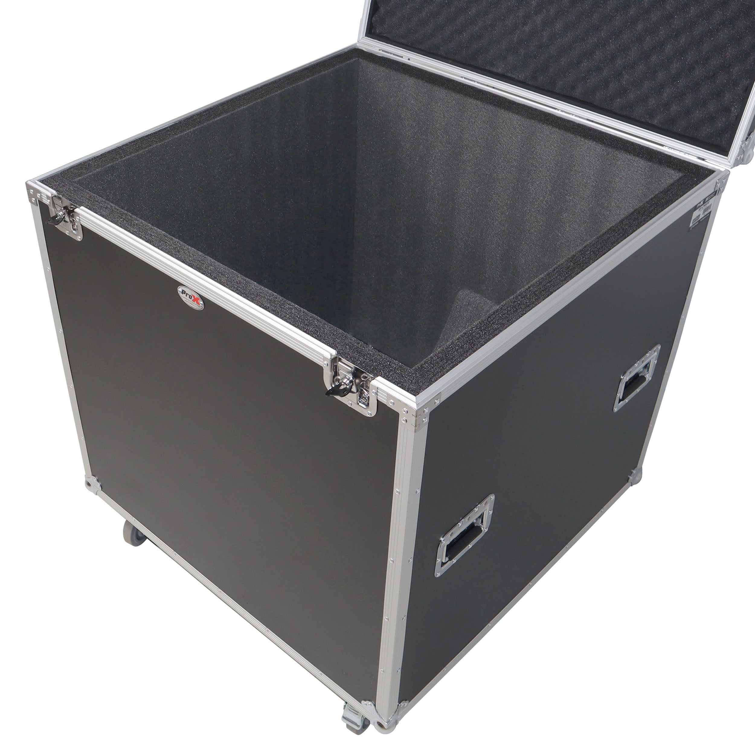 30" Mirror Ball Flight Road Case with wheels and Stay open hinge door