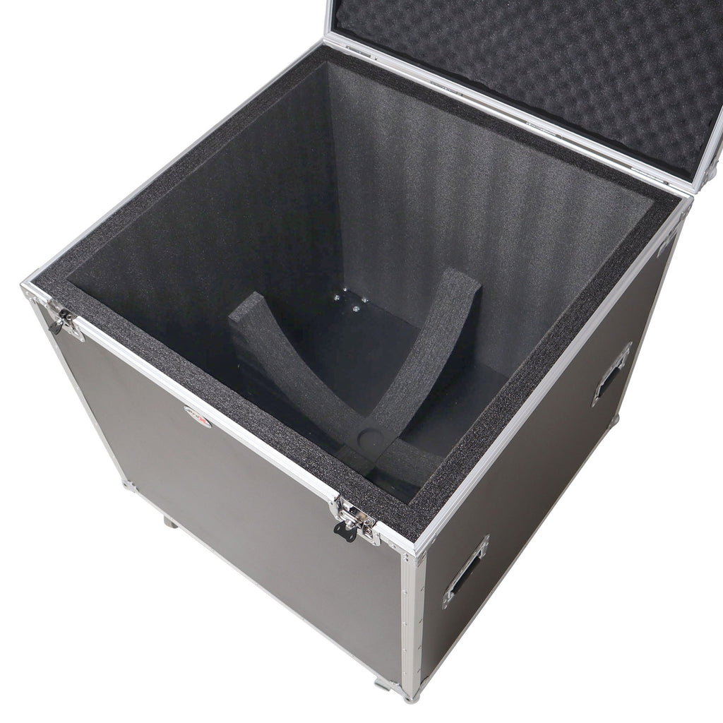 30" Mirror Ball Flight Road Case with wheels and Stay open hinge door