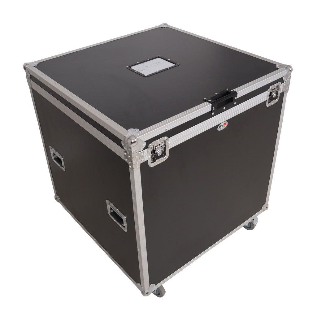 24" Mirror Ball Flight Road Case with wheels and Stay open hinge door