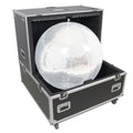 36" Mirror Ball Flight Road Case with wheels and two removable top cover