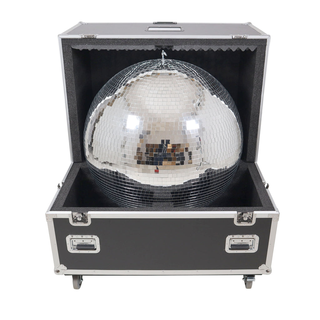 40" Mirror Ball Flight Road Case with wheels and two removable top cover
