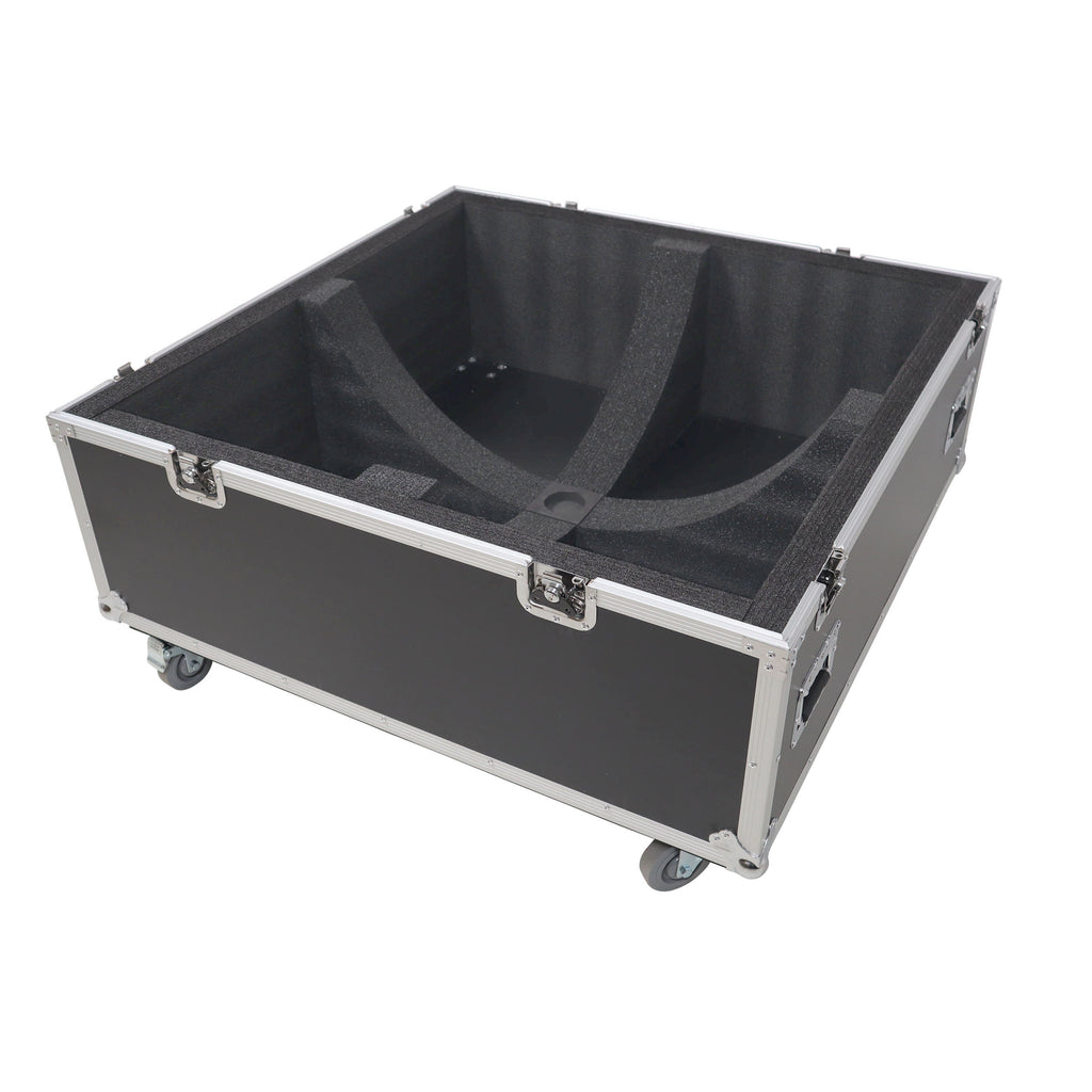 36" Mirror Ball Flight Road Case with wheels and two removable top cover