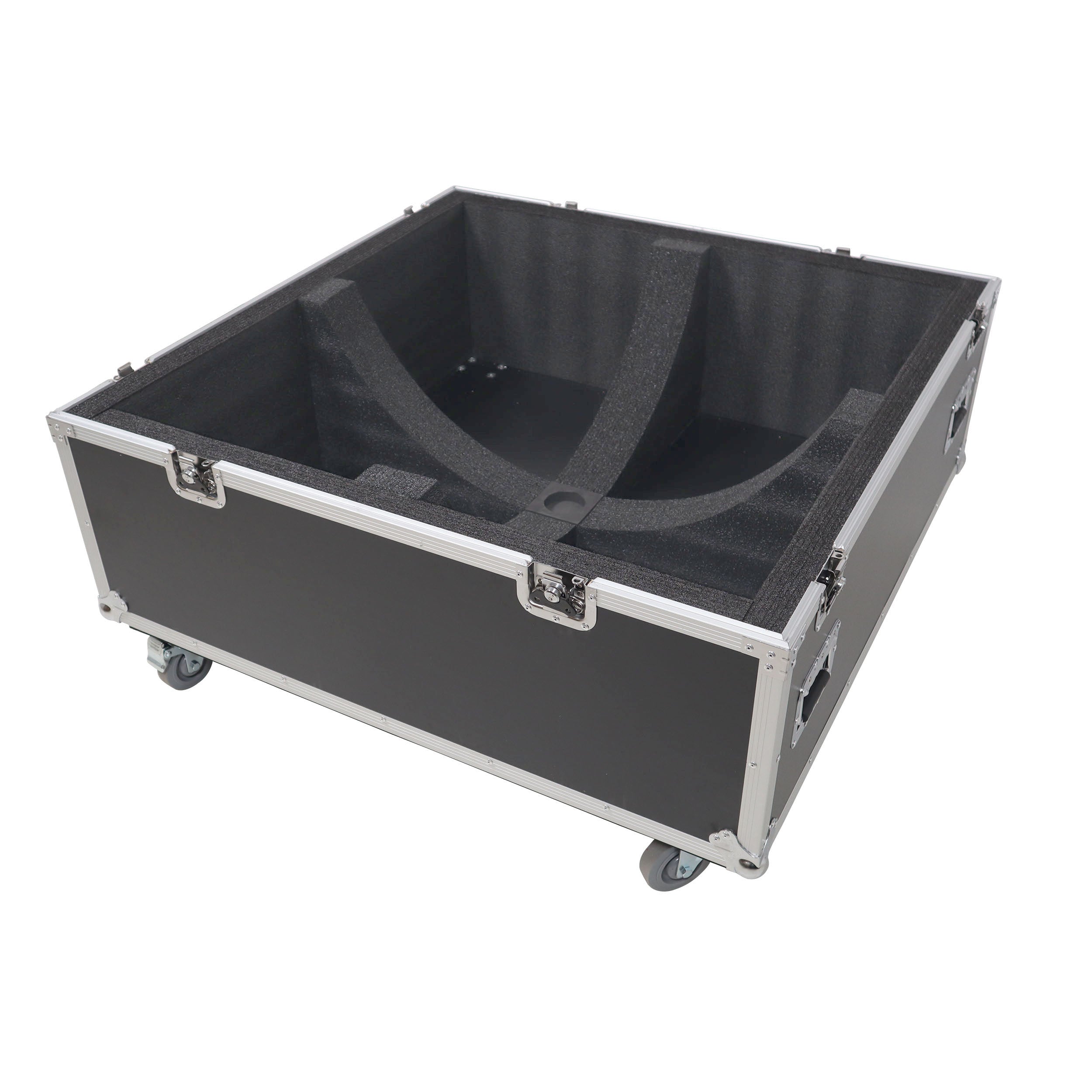 36" Mirror Ball Flight Road Case with wheels and two removable top cover