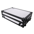 ATA Flight Case For Pioneer XDJ-XZ DJ Controller with Laptop Shelf 1U Rack Space and Wheels - Black White
