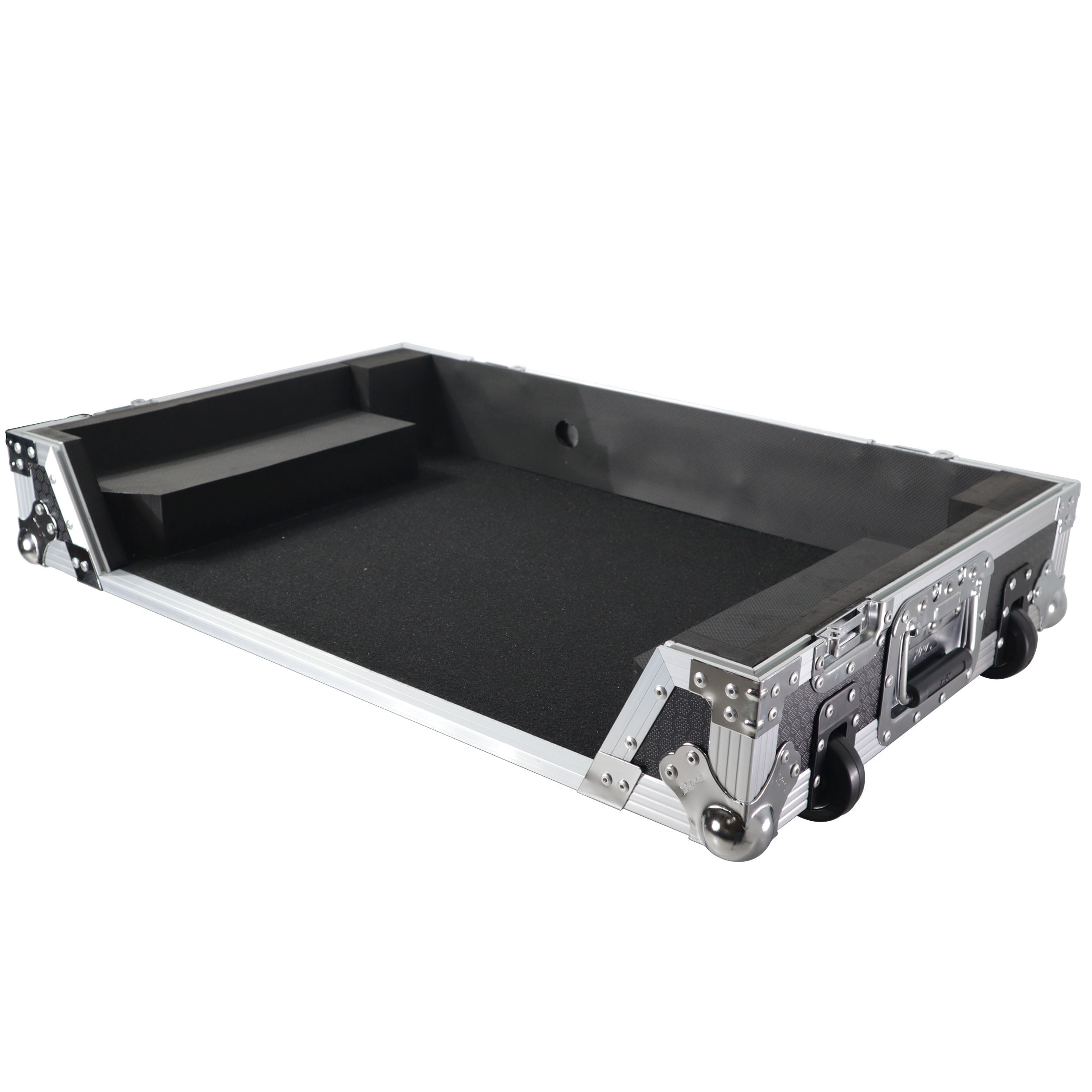 ATA Flight Case for Pioneer DDJ-FLX6 DJ Controller with 1U Rack Space and Wheels