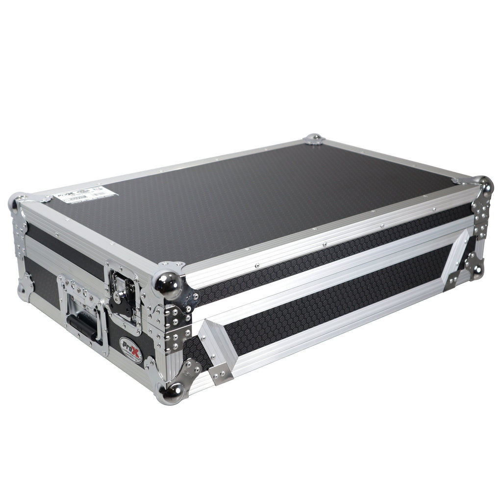 ATA Flight Case for Pioneer DDJ-FLX6 DJ Controller with 1U Rack Space and Wheels