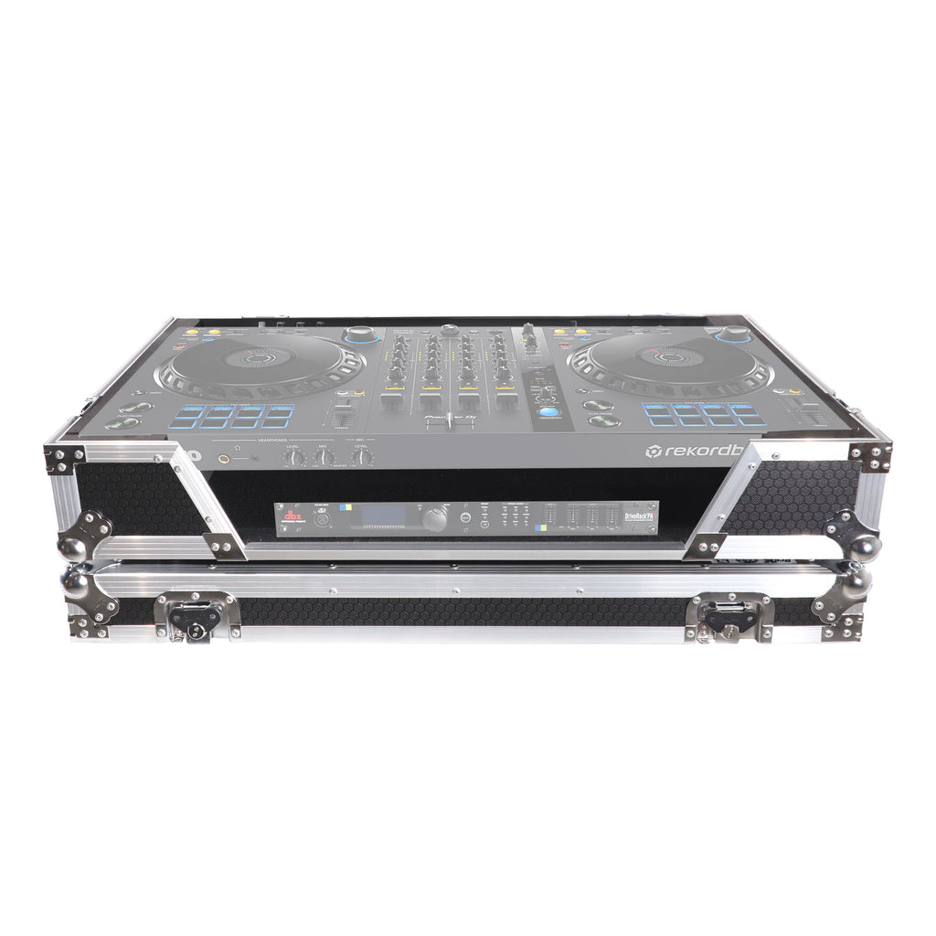 ATA Flight Case for Pioneer DDJ-FLX6 DJ Controller with 1U Rack Space and Wheels