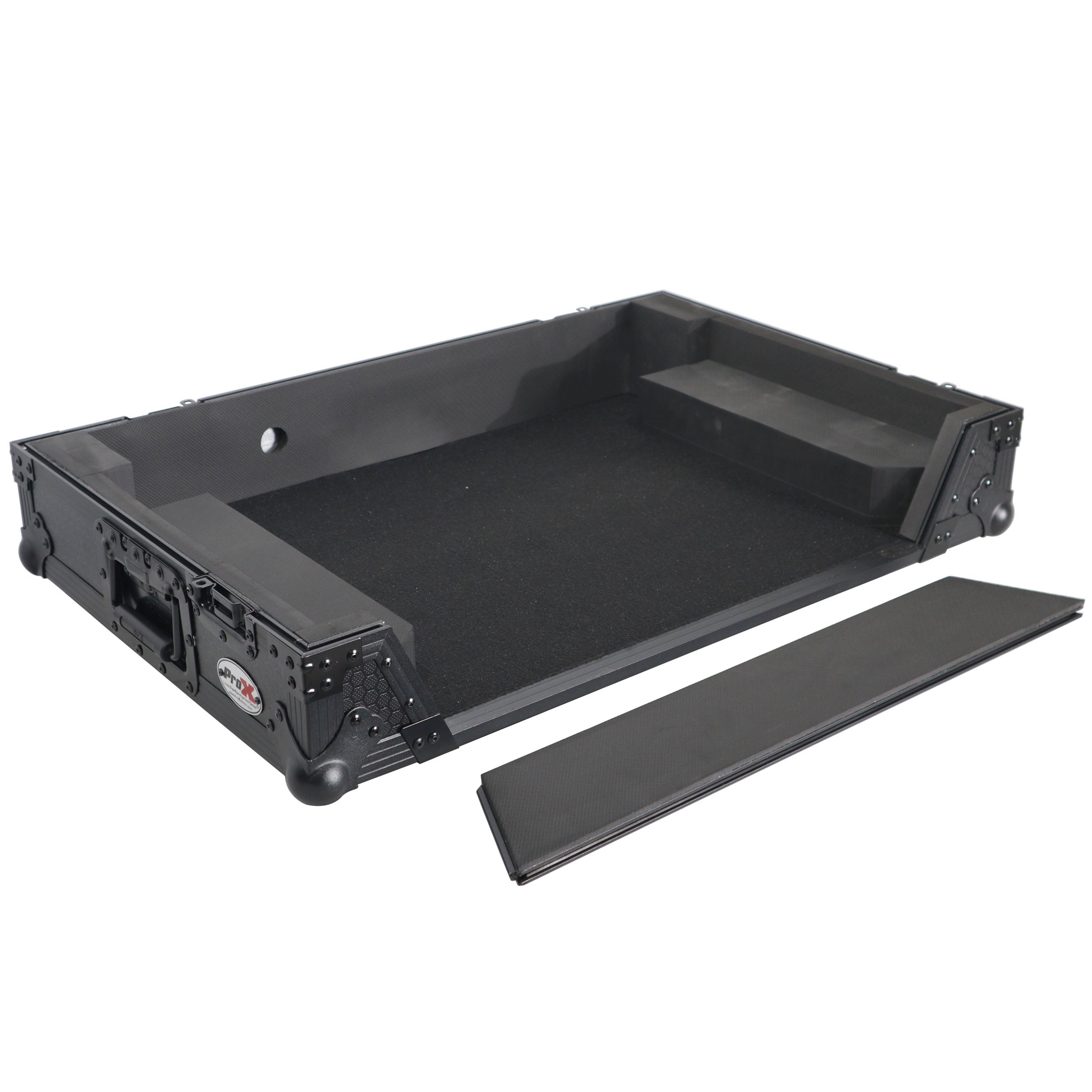 ATA Flight Style Road Case for Pioneer DDJ-FLX6 DJ Controller with 1U Rack Space and Wheels Black
