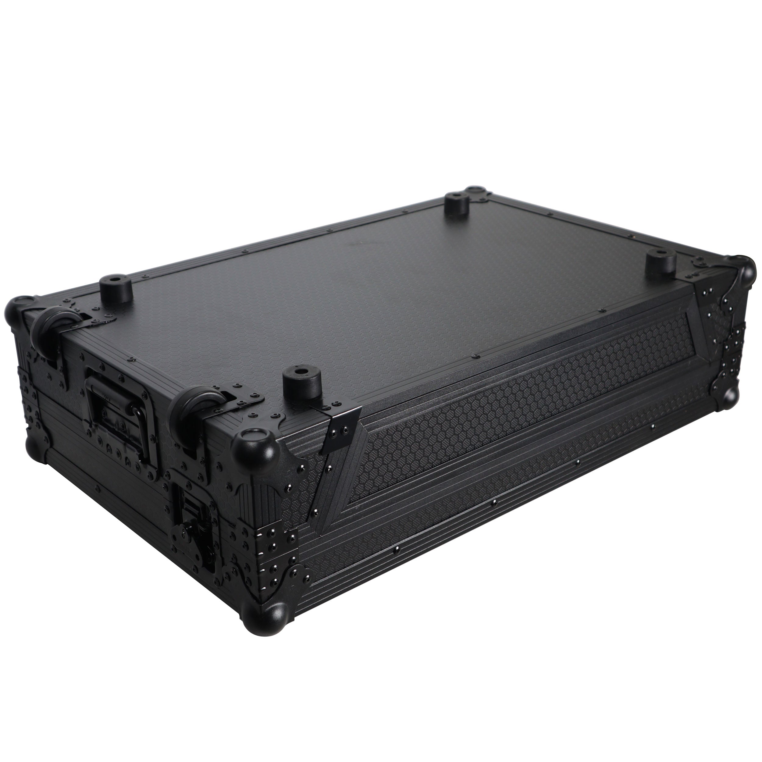 ATA Flight Style Road Case for Pioneer DDJ-FLX6 DJ Controller with 1U Rack Space and Wheels Black