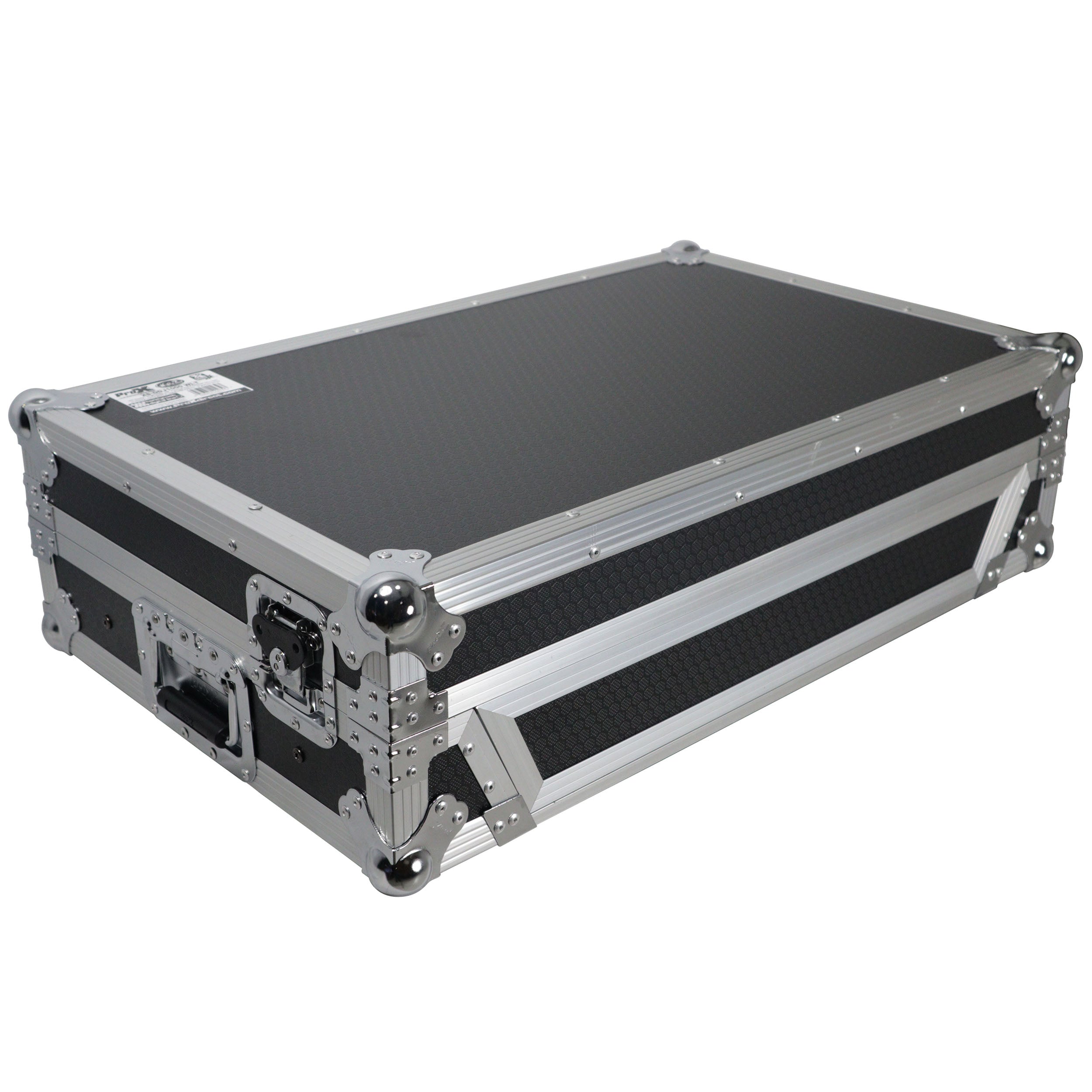 ATA Flight Case for Pioneer DDJ-FLX6 GT DJ Controller with Laptop Shelf 1U Rack Space and Wheels