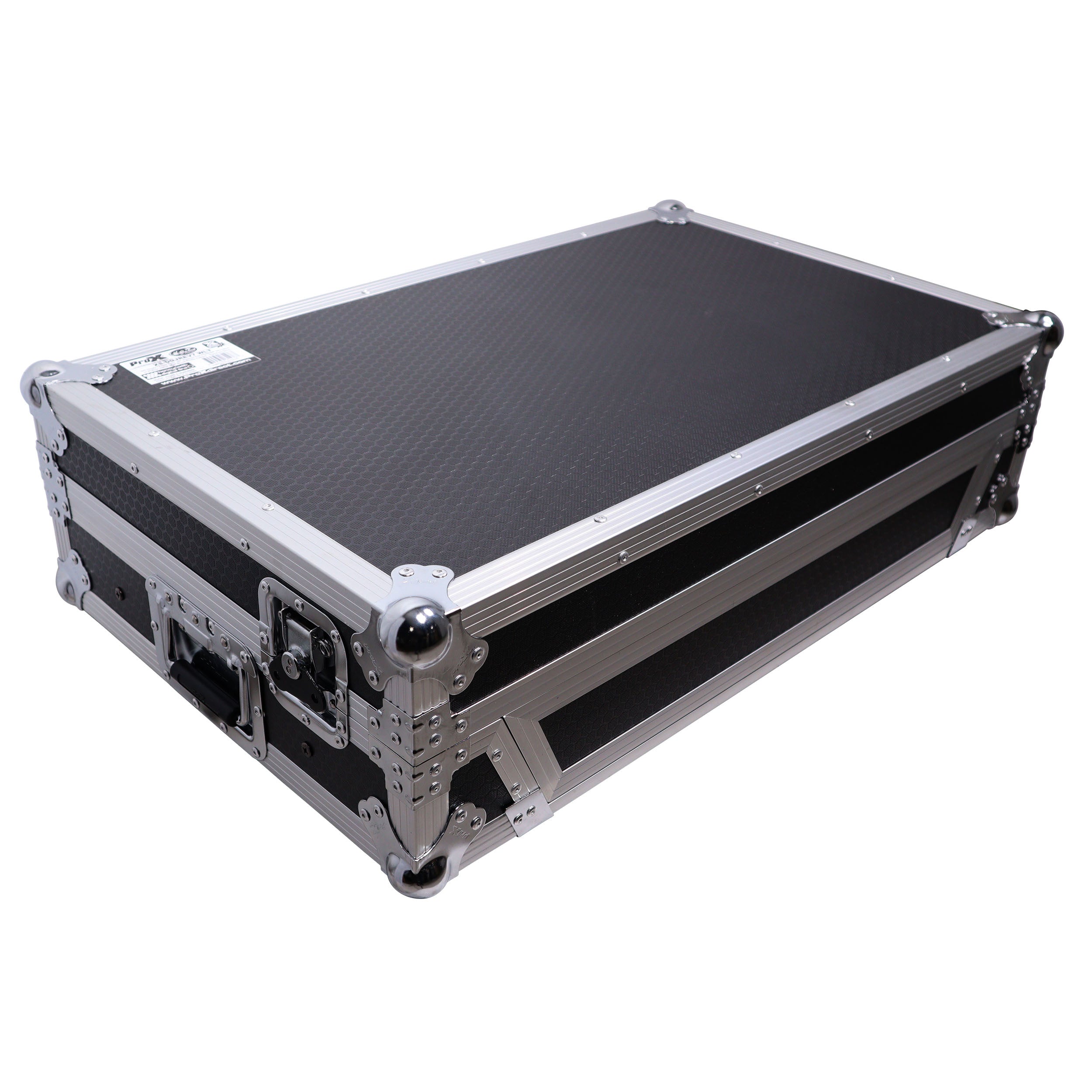ATA Style Flight Case for Pioneer DDJ-REV7 DJ Controller with Laptop Shelf Wheels and 1U Rackspace