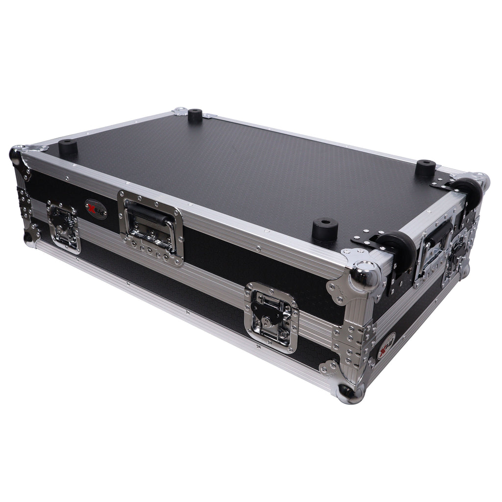ATA Style Flight Case for Pioneer DDJ-REV7 DJ Controller with Laptop Shelf Wheels and 1U Rackspace