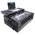 ATA Style Flight Case for Pioneer DDJ-REV7 DJ Controller with Laptop Shelf Wheels and 1U Rackspace Black Finish