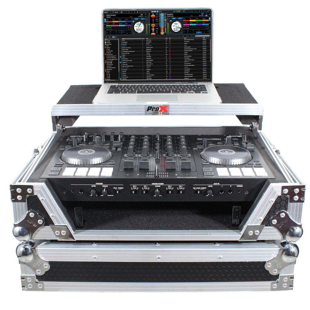 Flight Case For Roland DJ-707M Digital Controller W-Laptop Shelf and 1U