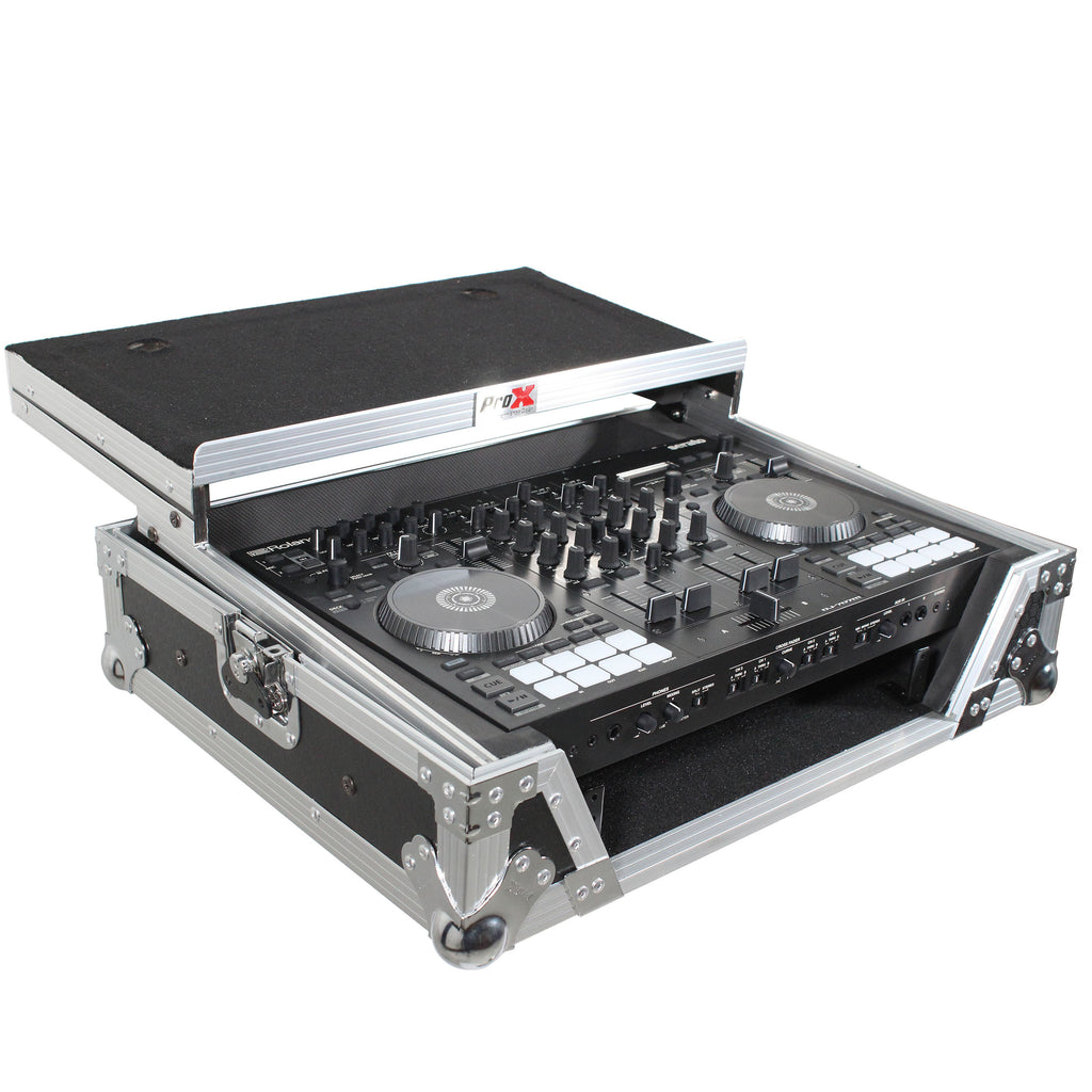 Flight Case For Roland DJ-707M Digital Controller W-Laptop Shelf and 1U