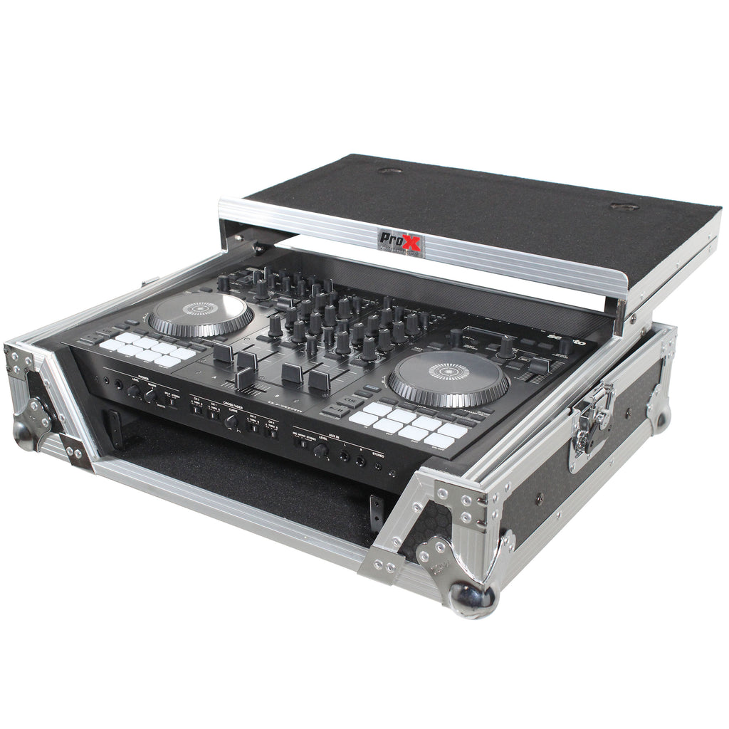 Flight Case For Roland DJ-707M Digital Controller W-Laptop Shelf and 1U