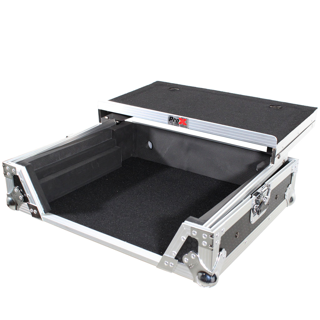 Flight Case For Roland DJ-707M Digital Controller W-Laptop Shelf and 1U