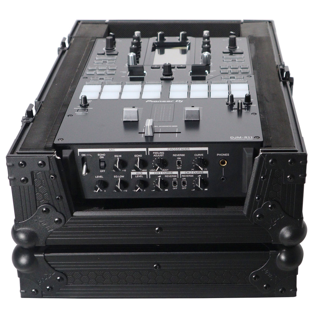 ATA Flight Style Road Case for Pioneer DJM S11DJ Mixer Black Finish