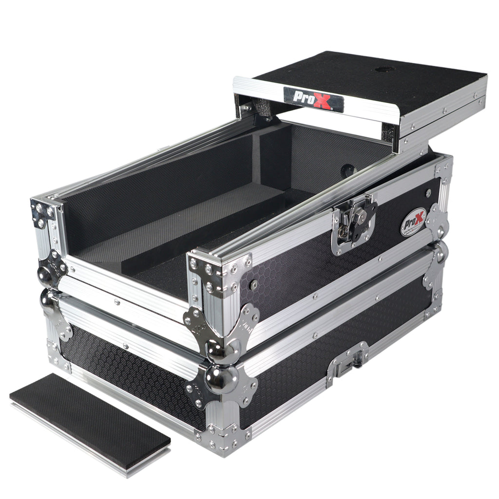 ATA Flight Style Road Case for Pioneer DJM-S7 DJM-S9   DJ Mixer with Laptop Shelf