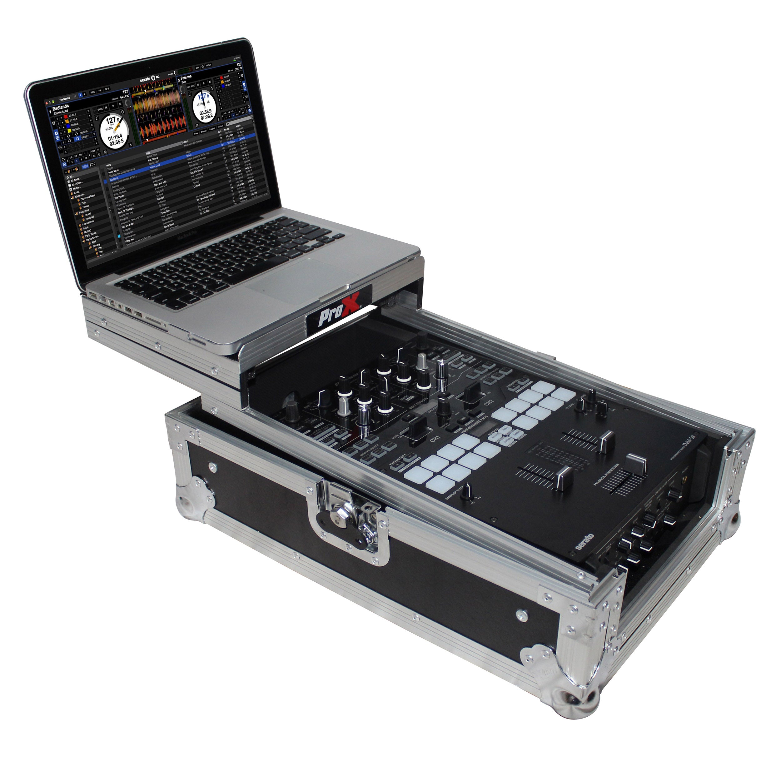 Flight Case for Pioneer DJM-S9 & DJM-S7 Mixer with Sliding Laptop Shelf