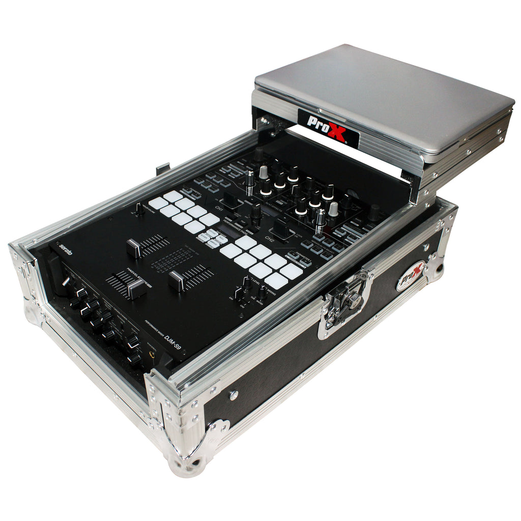 Flight Case for Pioneer DJM-S9 & DJM-S7 Mixer with Sliding Laptop Shelf