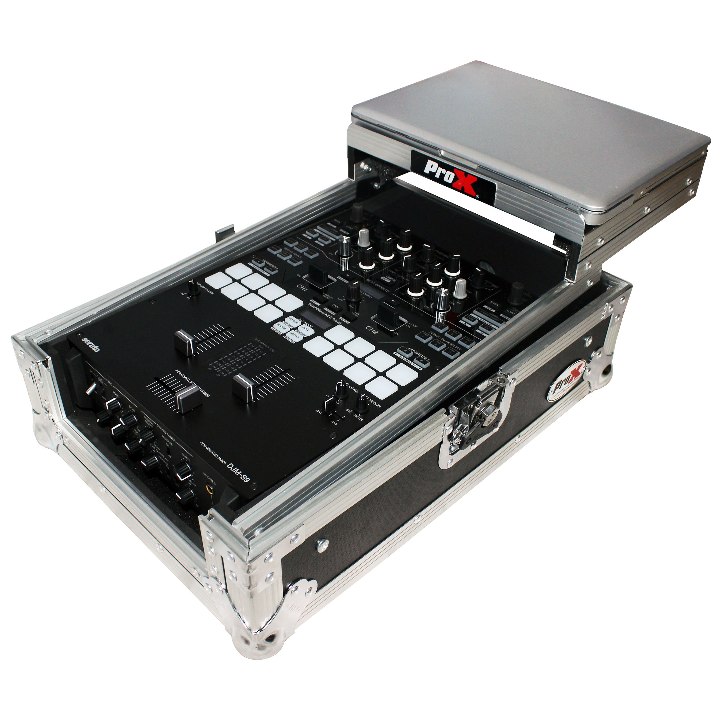 Flight Case for Pioneer DJM-S9 & DJM-S7 Mixer with Sliding Laptop Shelf