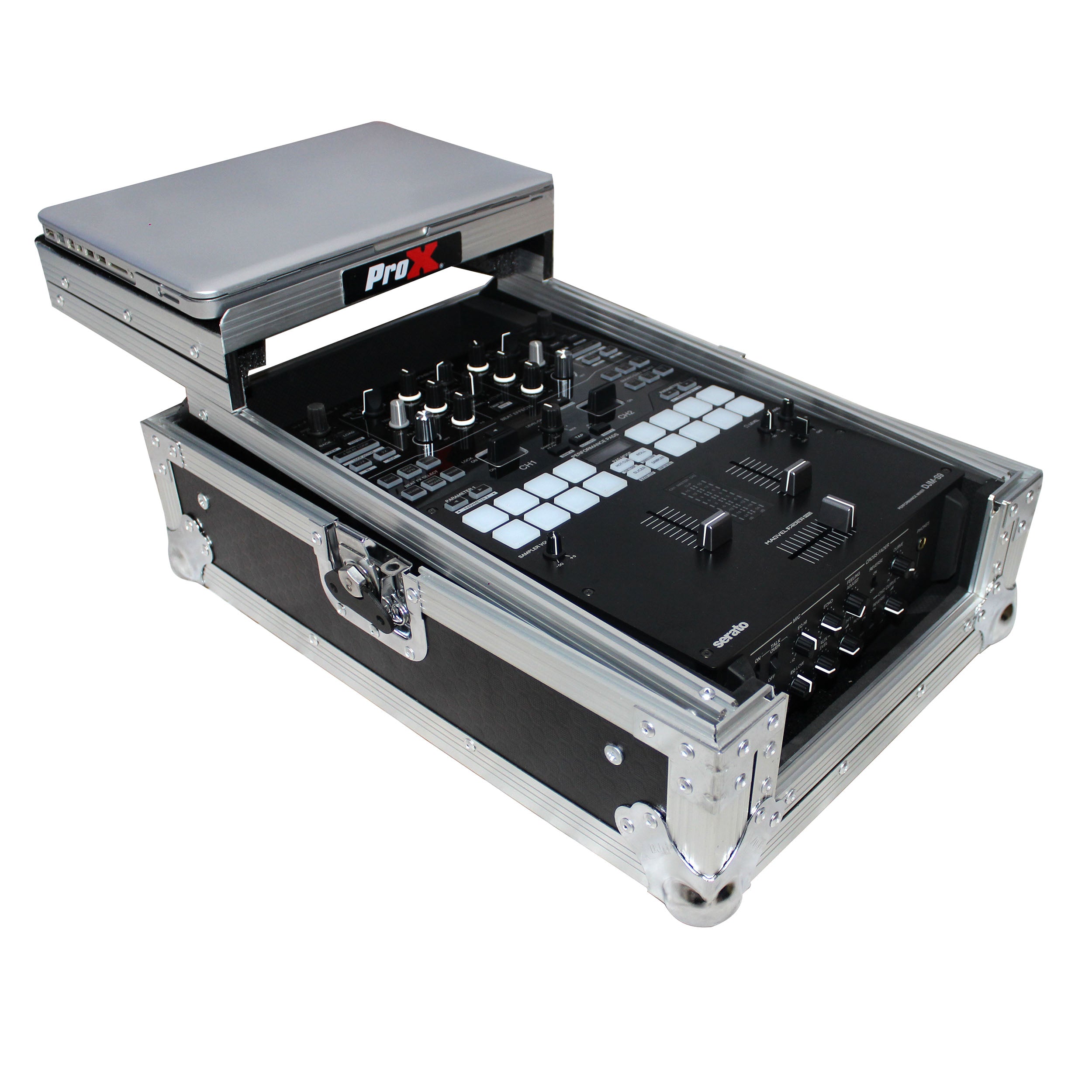 Flight Case for Pioneer DJM-S9 & DJM-S7 Mixer with Sliding Laptop Shelf